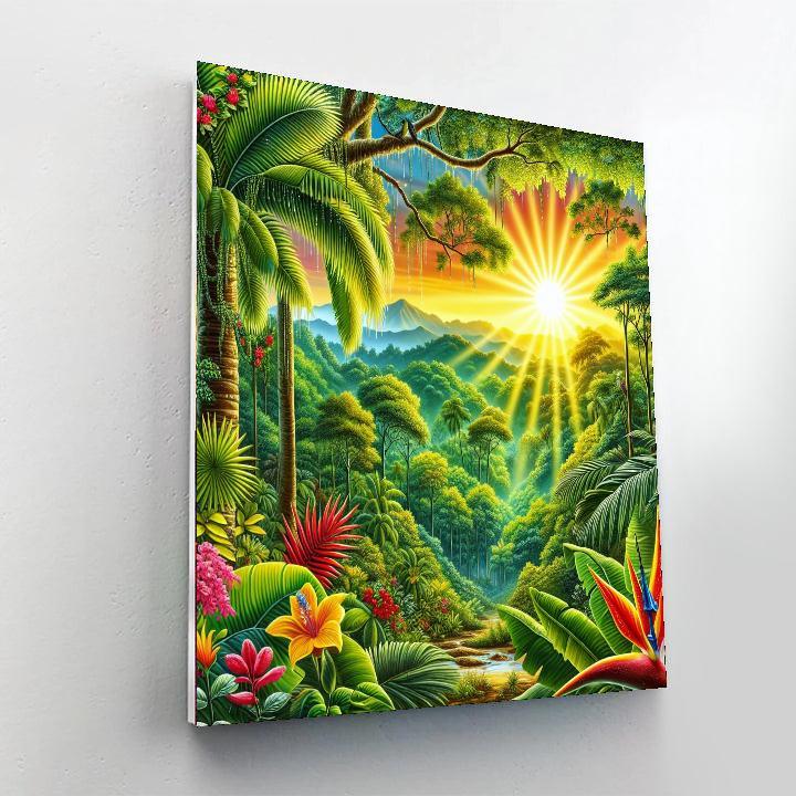 Tropical Paradise View Paint By Numbers Kits