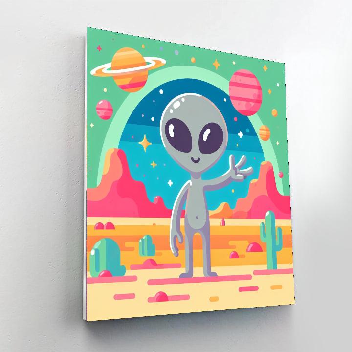 Alien Adventure Planet Paint By Numbers Kits