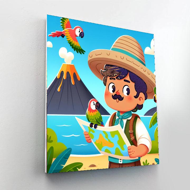 Explorer's Island Quest Painting Number Kit