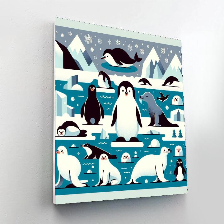 Polar Pals Expedition Numbered Painting Kits