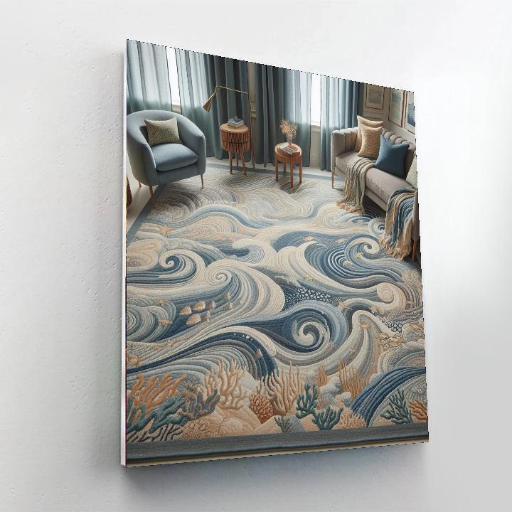 Seaside Serenade Rug Paint By Number