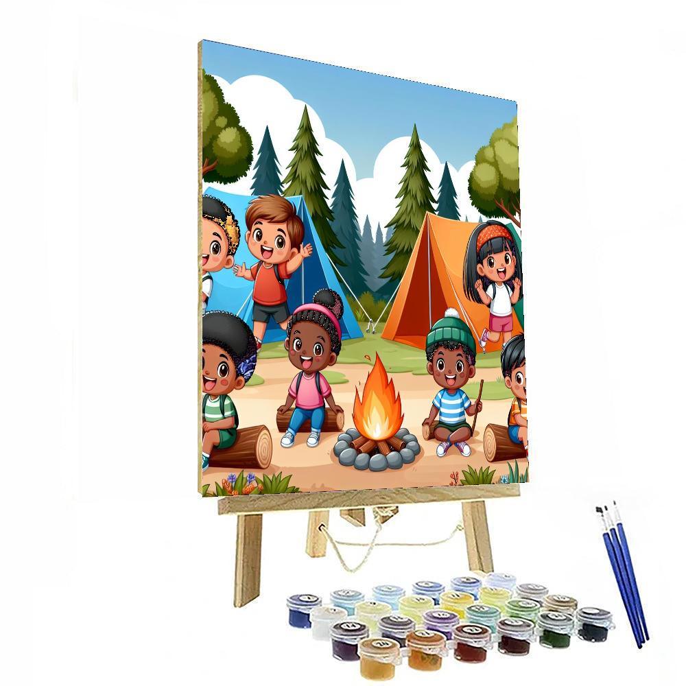 Summer Camp Fun Paint By Numbers