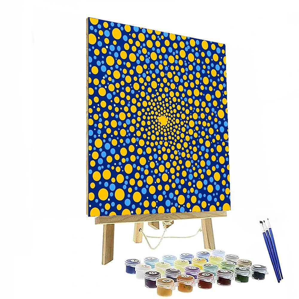 Yayoi Kusama Inspired Dot Universe  DIY Paint By Numbers