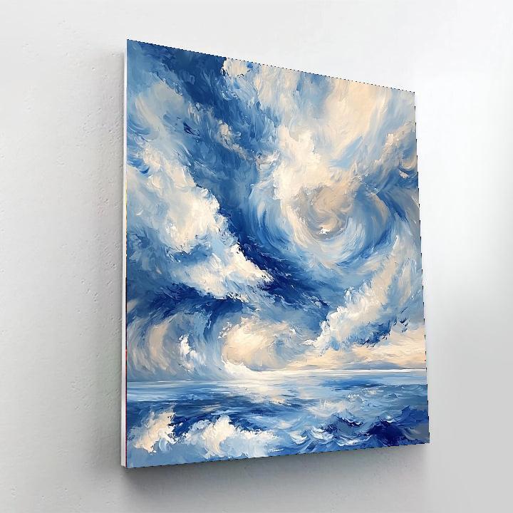Paul Cézanne Inspired Whirlwind Skies  Paint By Numbers Art