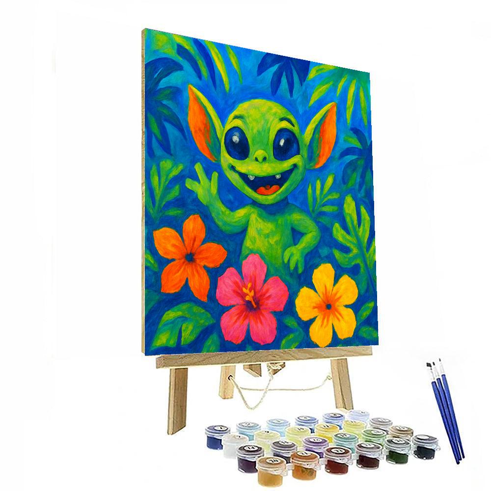 Tropical Stitch Delight Painting By Numbers Kit