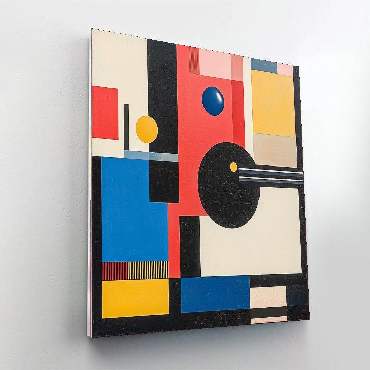 Kazimir Malevich Inspired Kaleidoscopic Shapes  Painting Number Kit