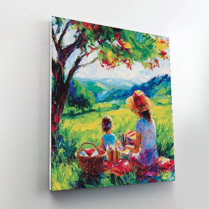 Mother's Day Picnic Delight Painting Number Kit