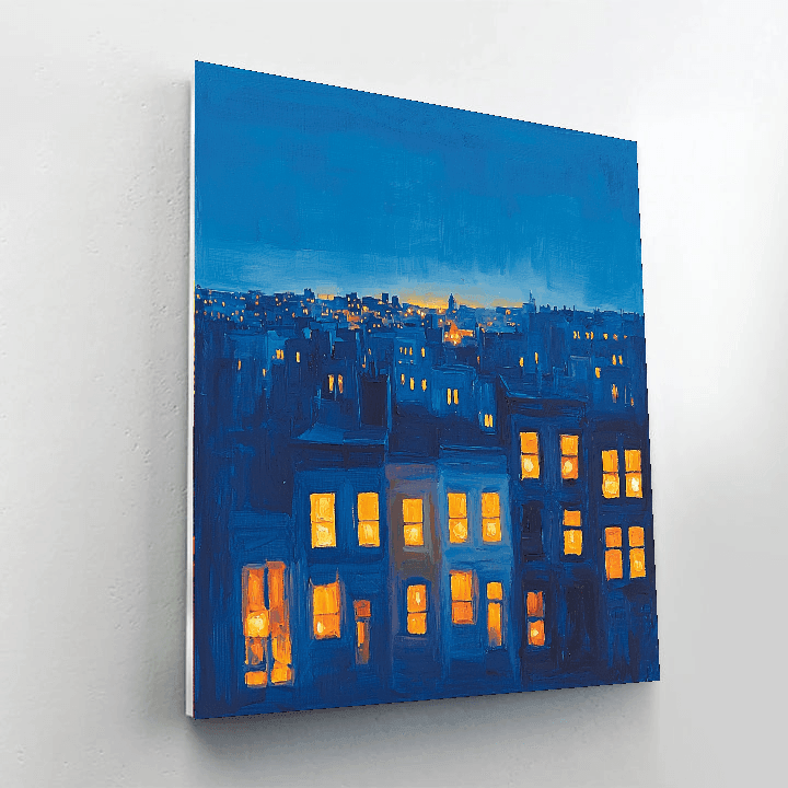 Edward Hopper Inspired City Lights Serenade  Paint By Numbers