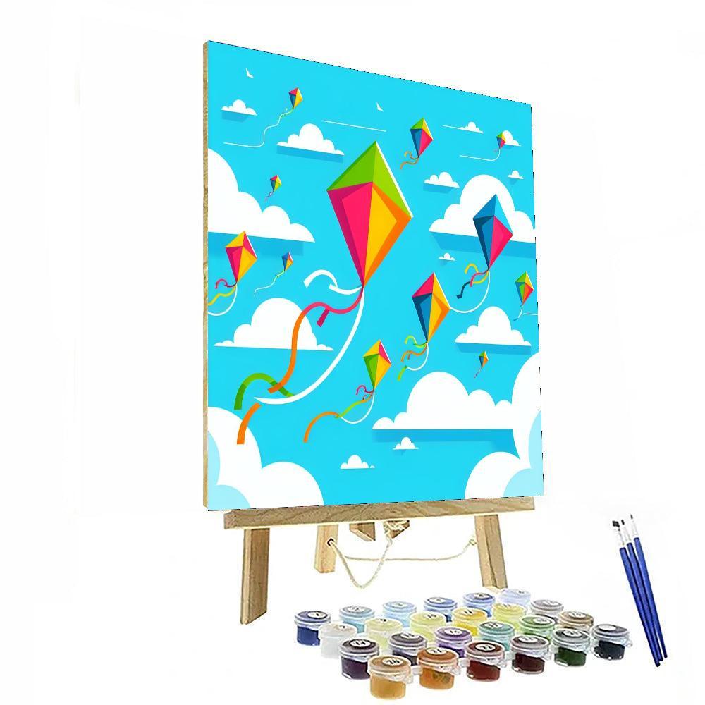 Fantastic Flying Kites Paint By Numbers Kits