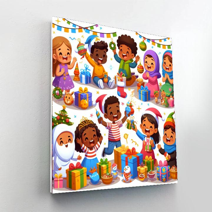 Holiday Cheer Celebration Paint By Numbers