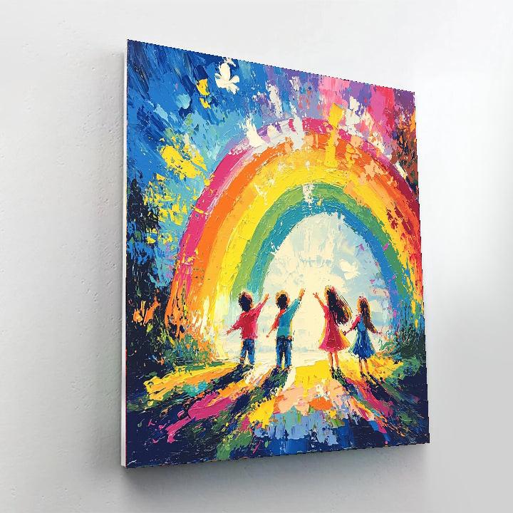 A Rainbow Of Memories Number Painting