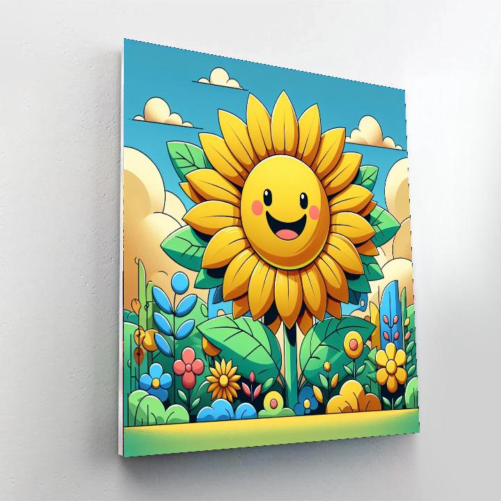 Gigantic Sunflower Numbered Painting Kits