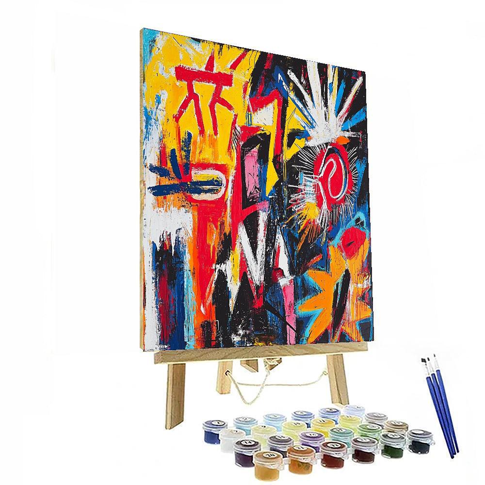 Jean-Michel Basquiat Inspired Evolving Patterns  Paint By Numbers