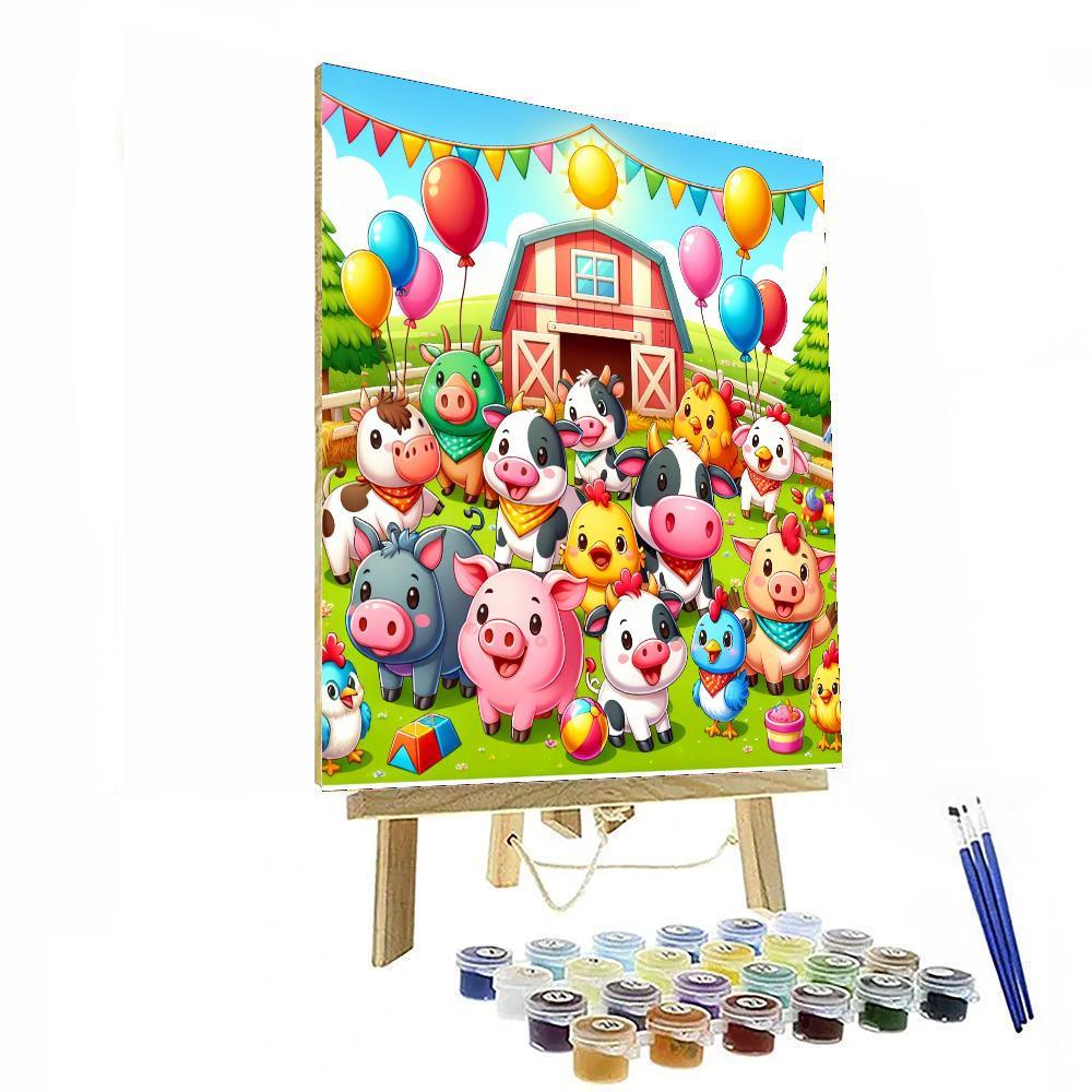 Jolly Farm Festival Paint By Numbers