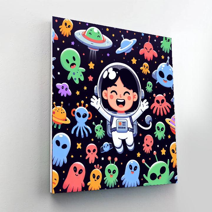 Wacky Space Adventures Painting By Numbers Kit