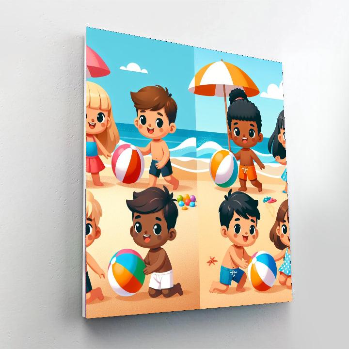 Summer Beach Party Paint By Numbers