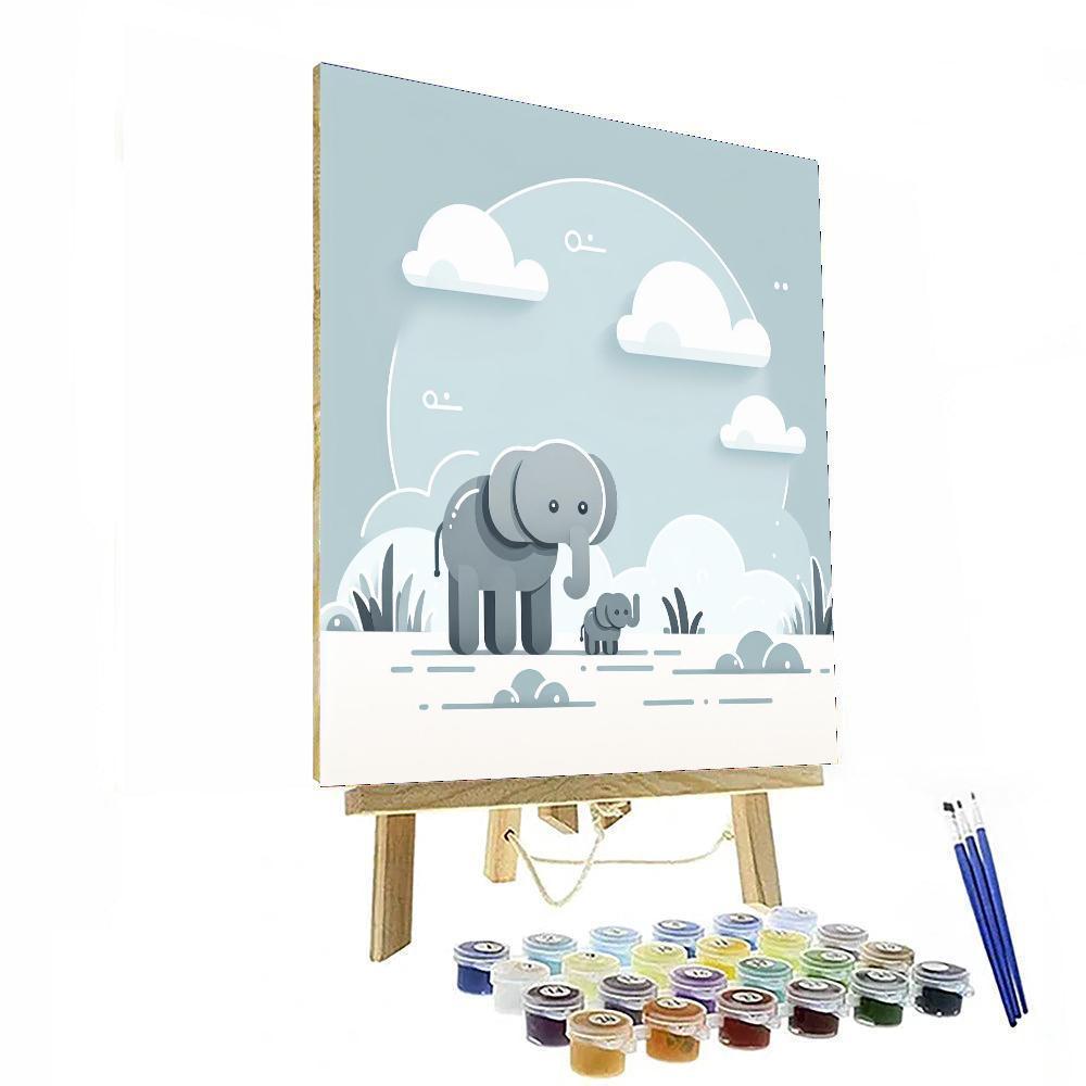 Enchanted Elephant Encounter Paint By Color