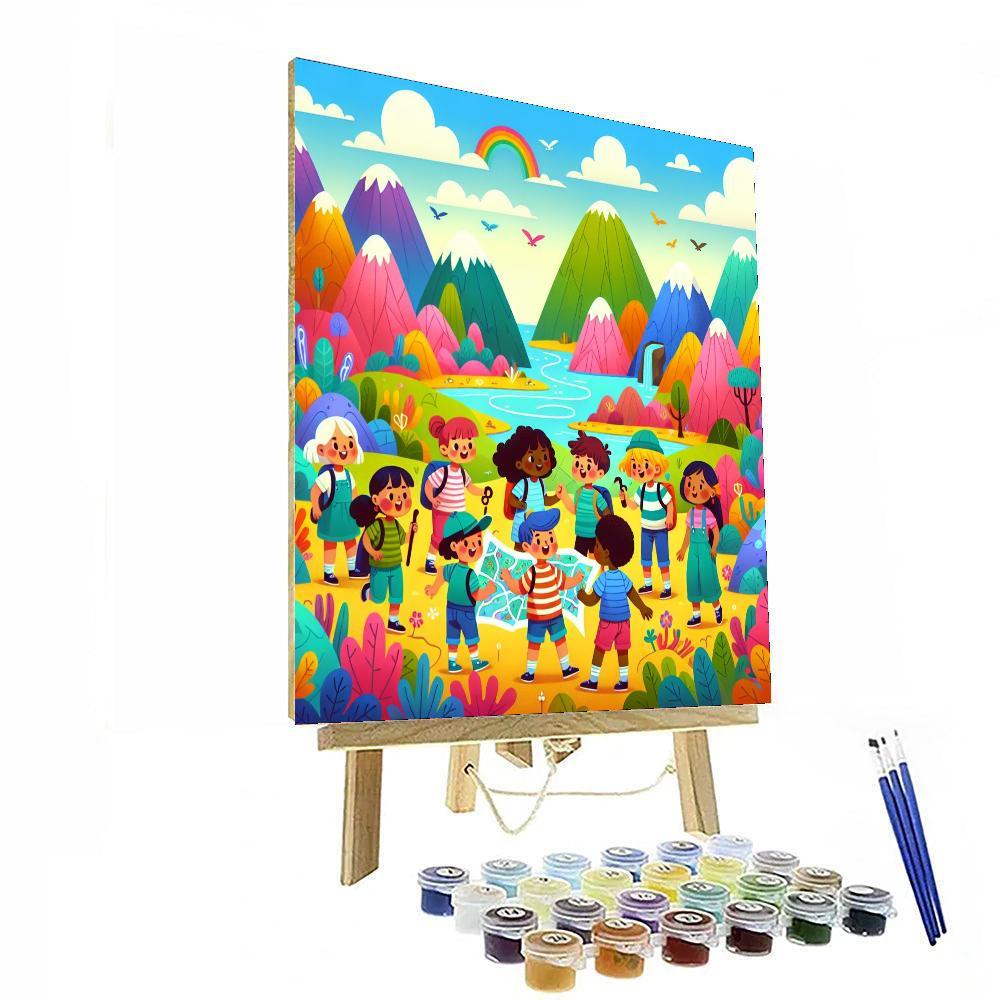 Treasure Hunter's Trail Painting Number Kit