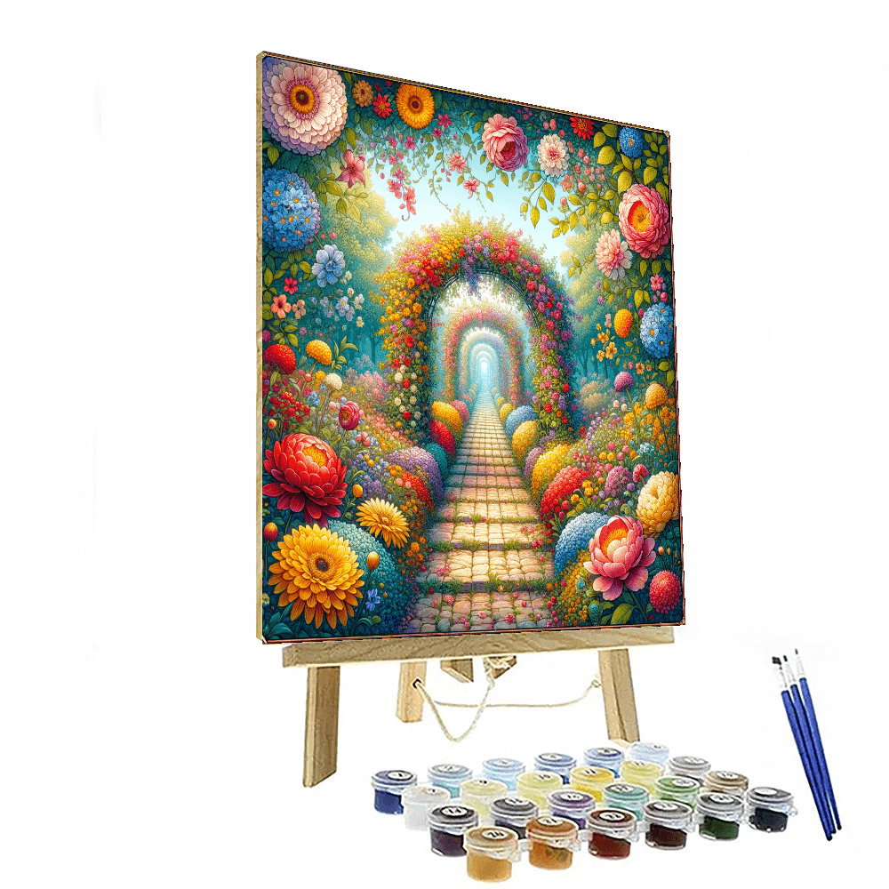 Magical Garden Pathway DIY Paint By Numbers
