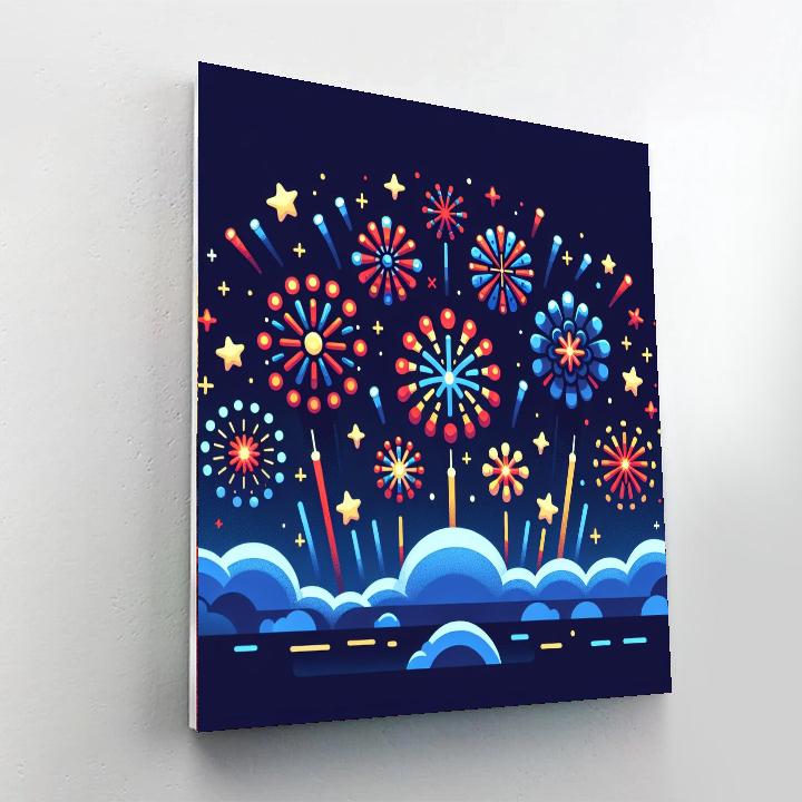 Brilliant Firework Paint By Numbers