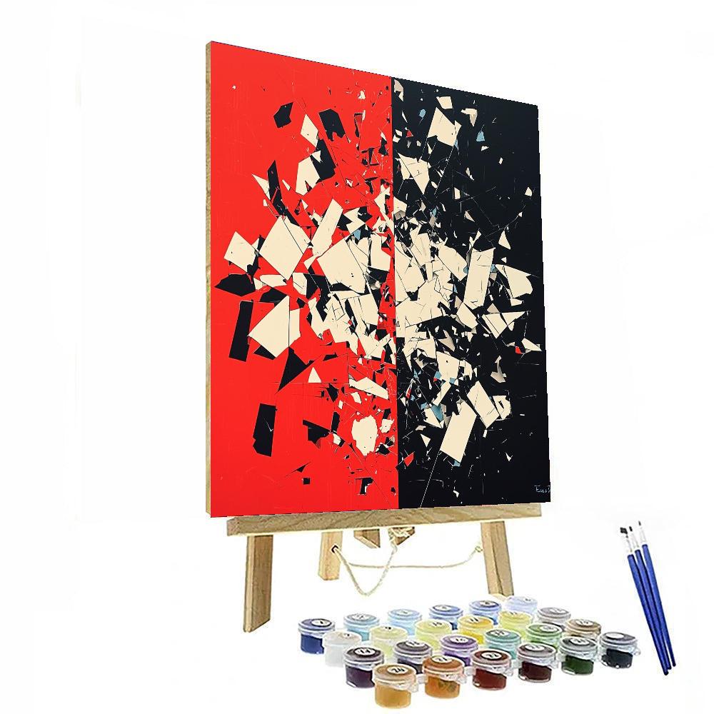 Banksy Inspired Consumer Detritus  DIY Paint By Numbers