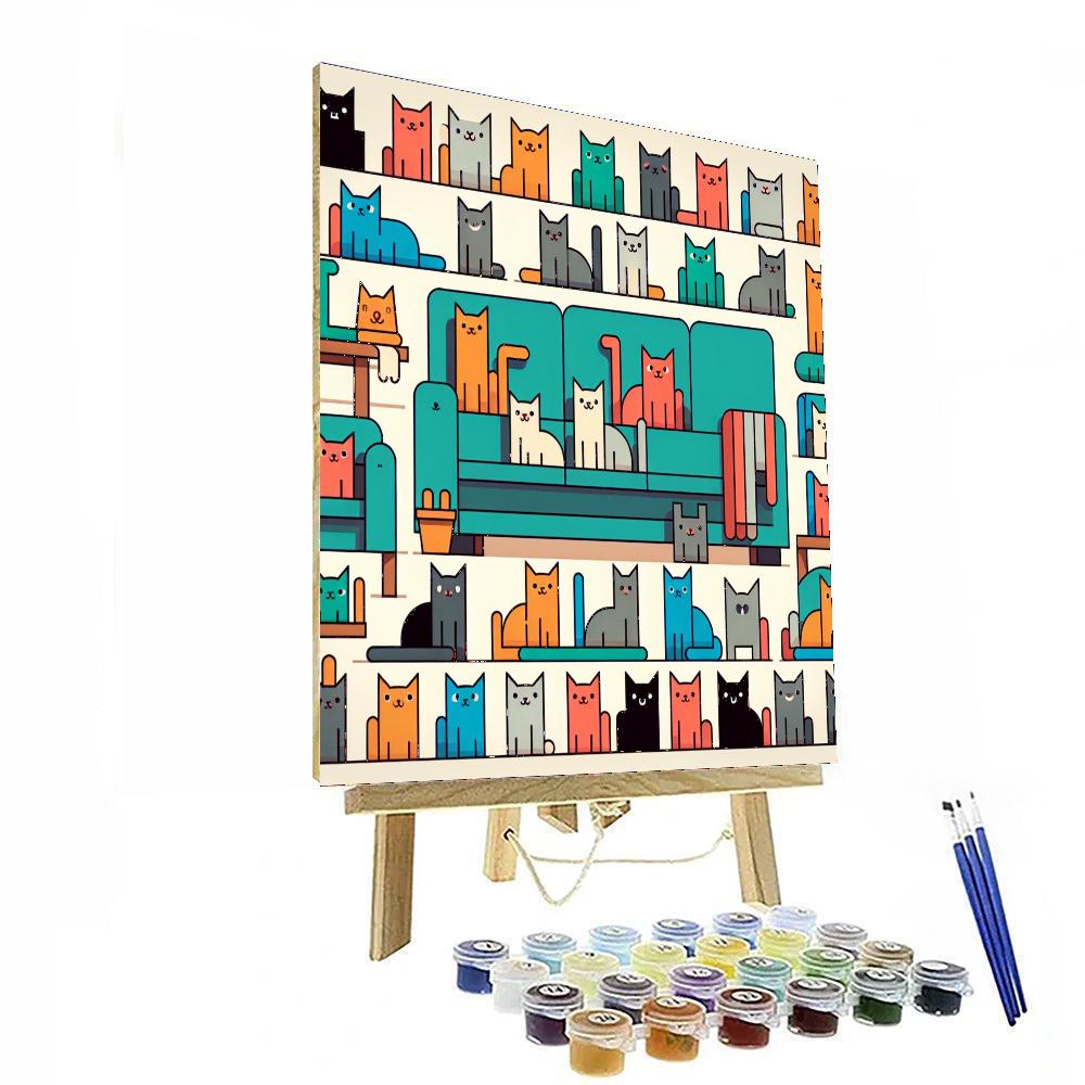 Fantastic Felines Paint By Numbers Kits