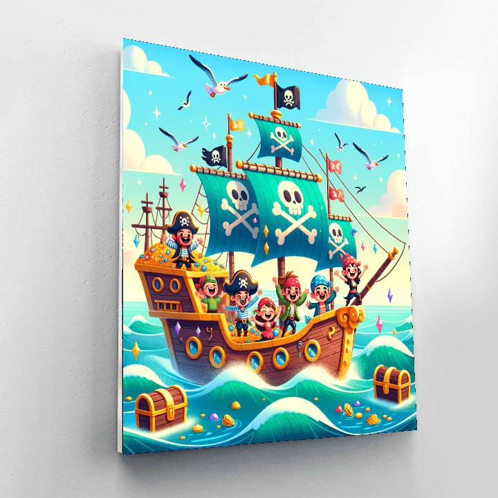 Charming Pirate Adventure Paint By Color