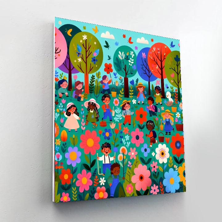 Secret Garden Treasure Hunt Paint By Numbers Art