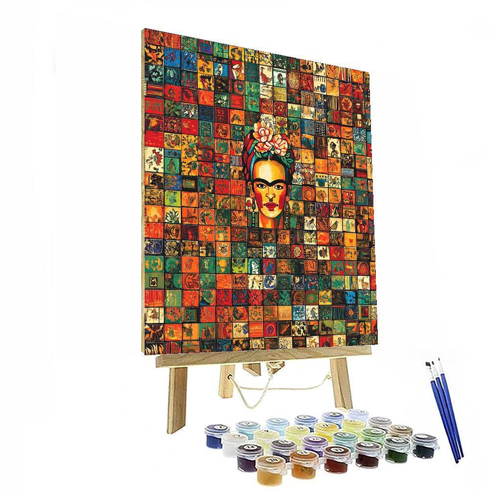 Frida Kahlo Inspired Mosaic Of Heritage  Paint By Number