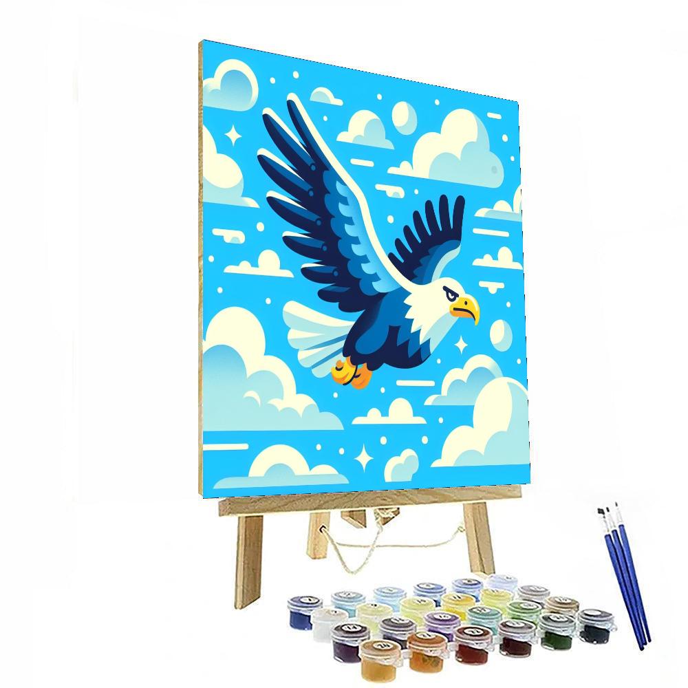 Flying High Eagle Number Painting