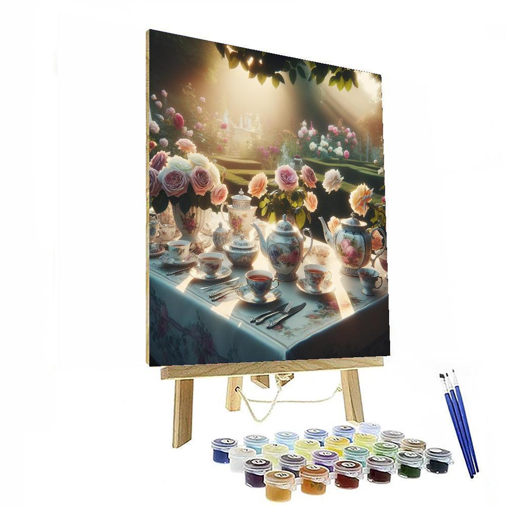 Garden Tea Party Celebration Painting By Numbers Kit