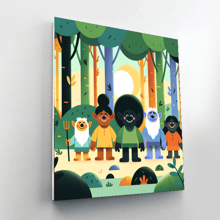 Friendly Troll’s Forest Paint By Color