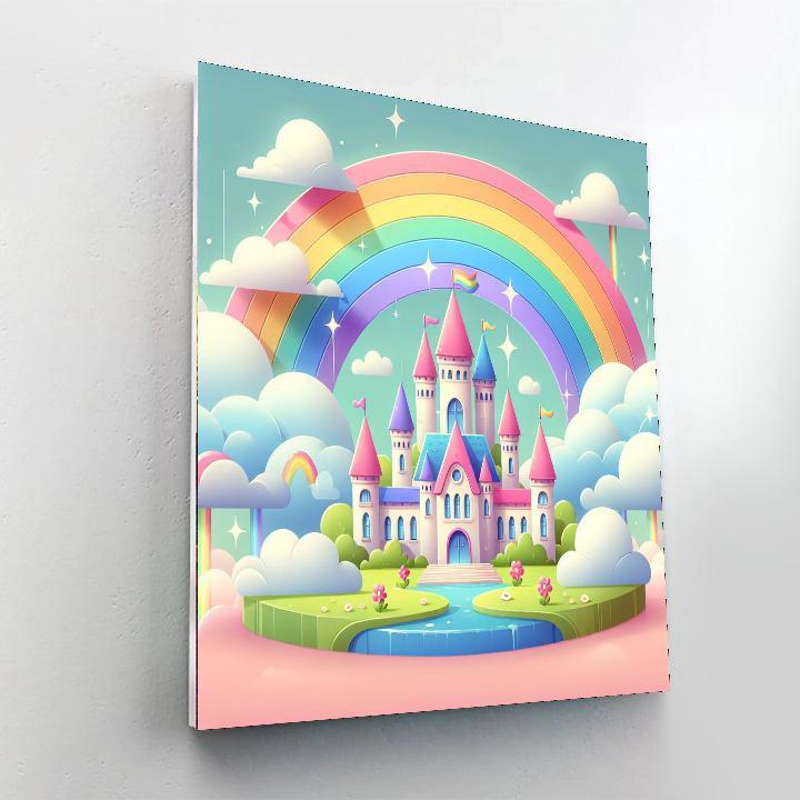 Dreamy Castle Magic Number Painting