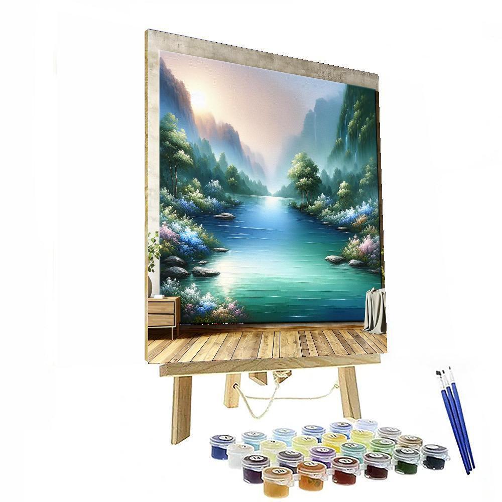 Calm River Retreat Paint By Number