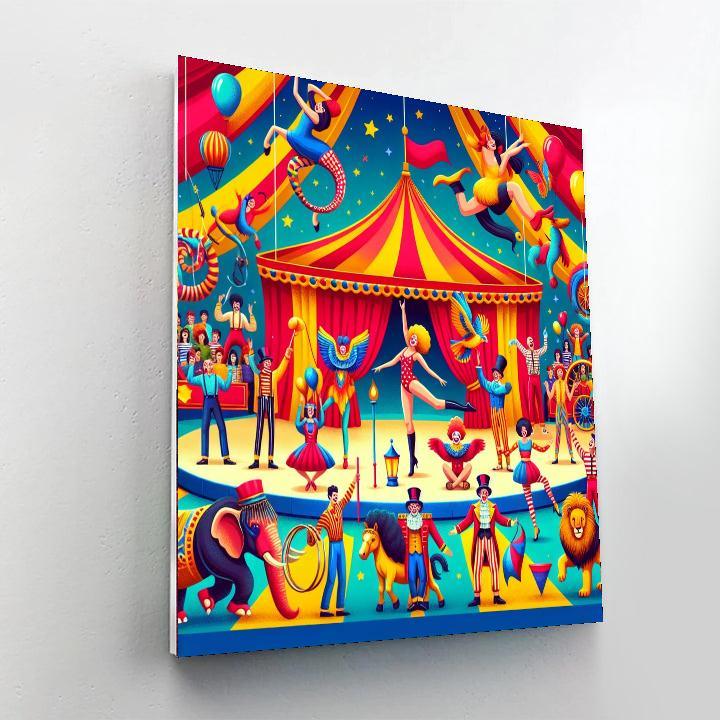Enchanting Circus Show Painting By Numbers Kit
