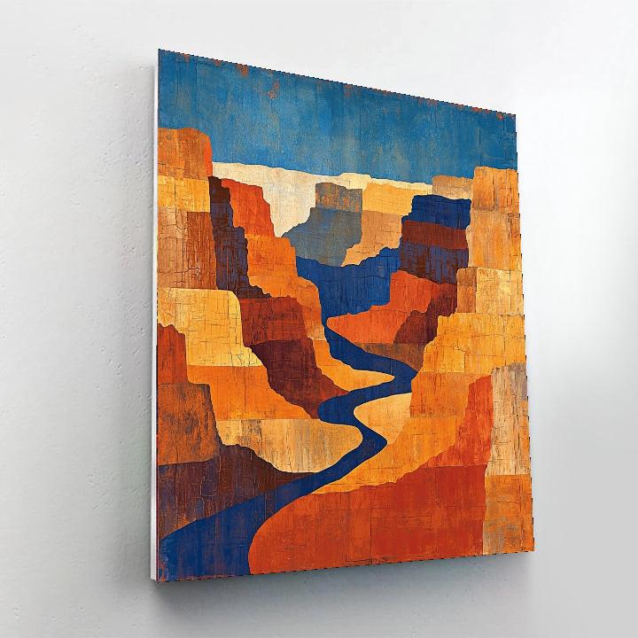 Paul Cézanne Inspired Mysterious Canyon View  Paint By Numbers Kits