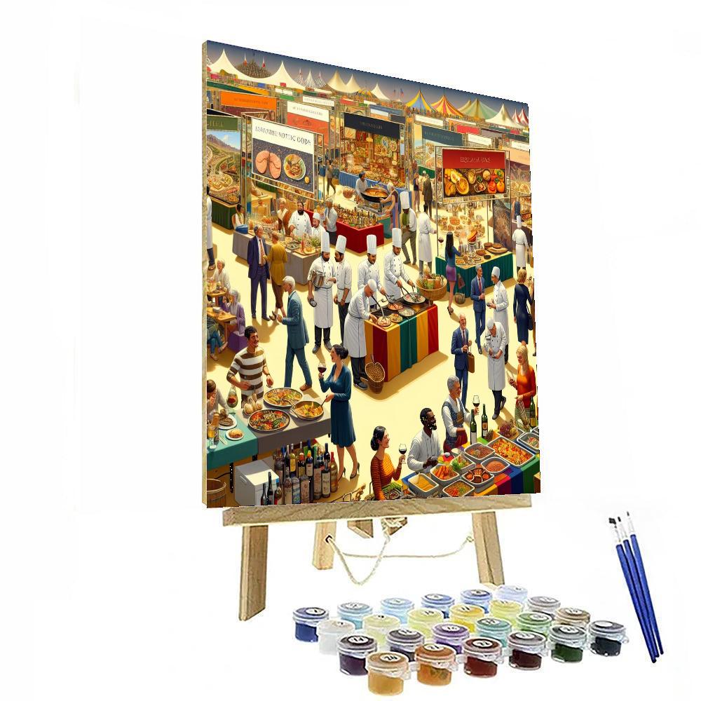 Food And Wine Festival - Australia Number Painting