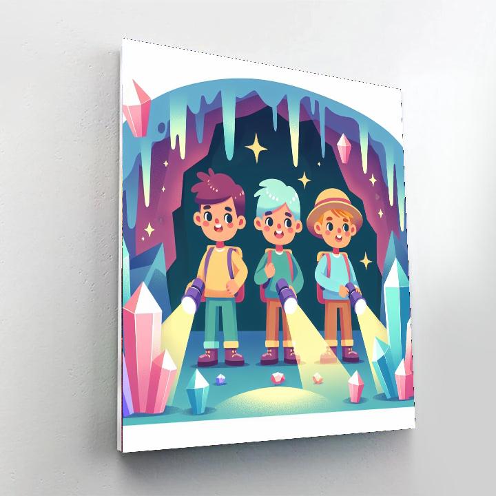 Courageous Cave Explorers Number Painting