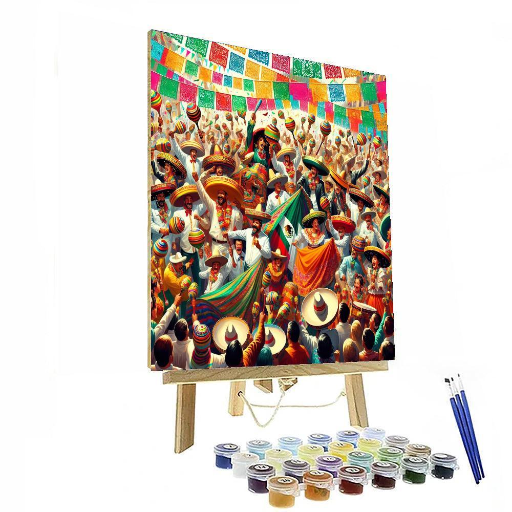 Lively Mexican Fiesta Paint By Color