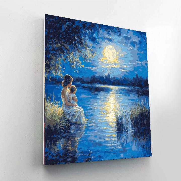 Moonlit Motherly Affection Paint By Numbers Kits