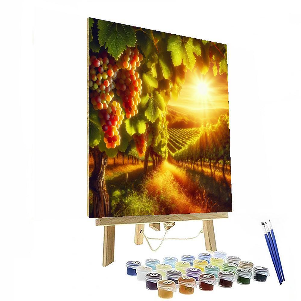 Radiant Summer Vineyard Paint By Color