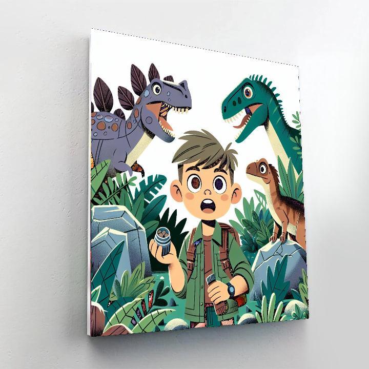 Dinosaur Expedition Safari Paint By Numbers Kits