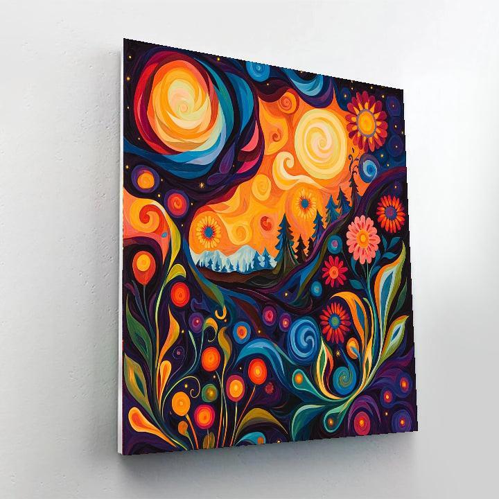 Alphonse Mucha Inspired Celestial Symphony Of Seasons  Paint By Numbers Kits