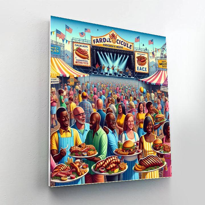 The Great American Bbq & Music Festival - United States Paint By Numbers
