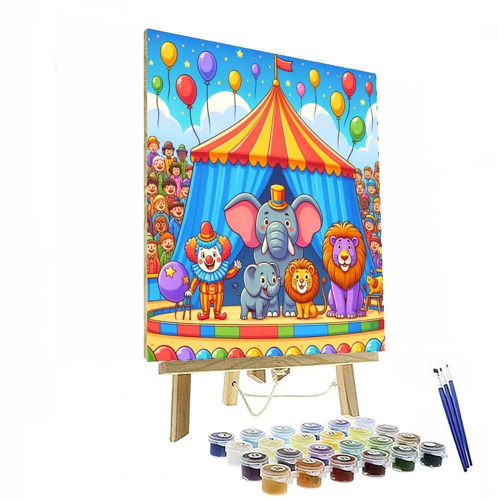 Silly Animal Circus Numbered Painting Kits