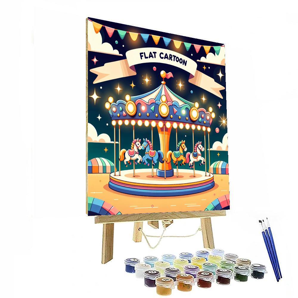 Colorful Carousel Dreams Paint By Numbers
