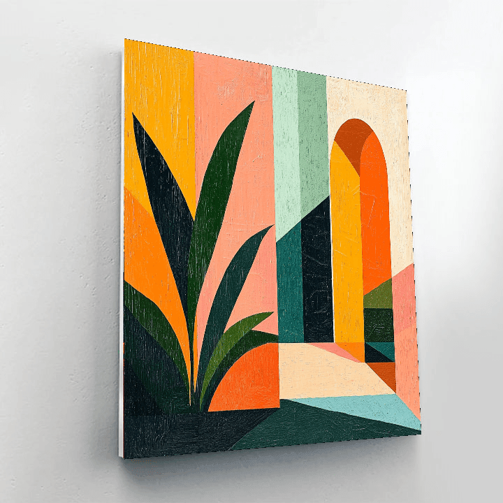 Retro Style Inspired Retro Abstract Groove  Paint By Numbers Kits