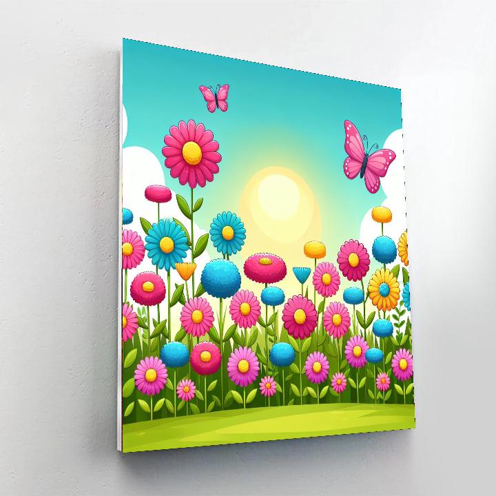 Wondrous Wildflower Garden Painting By Numbers Kit