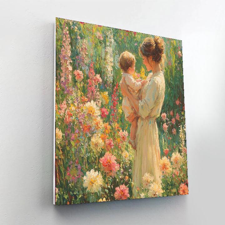 A Mother's Love In Bloom Paint By Color