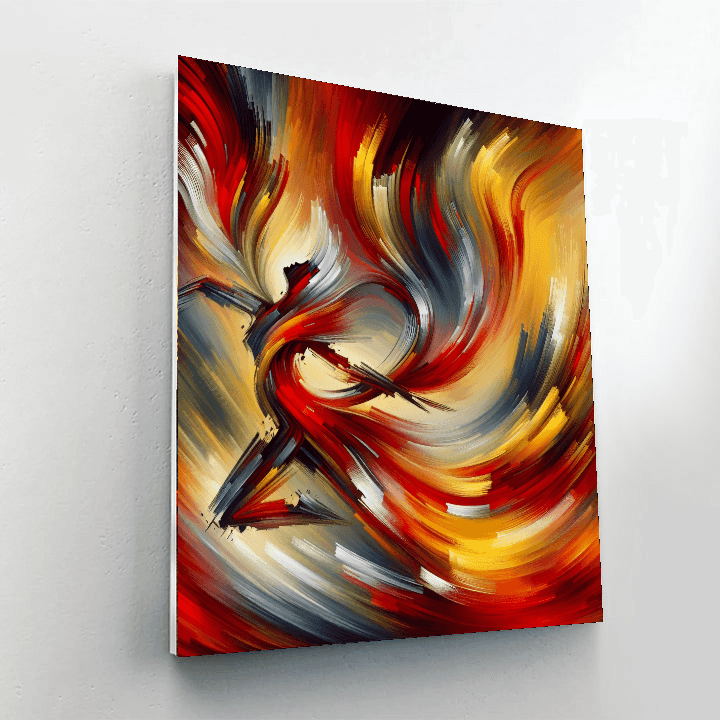 Dynamic Abstract Energy Paint By Color